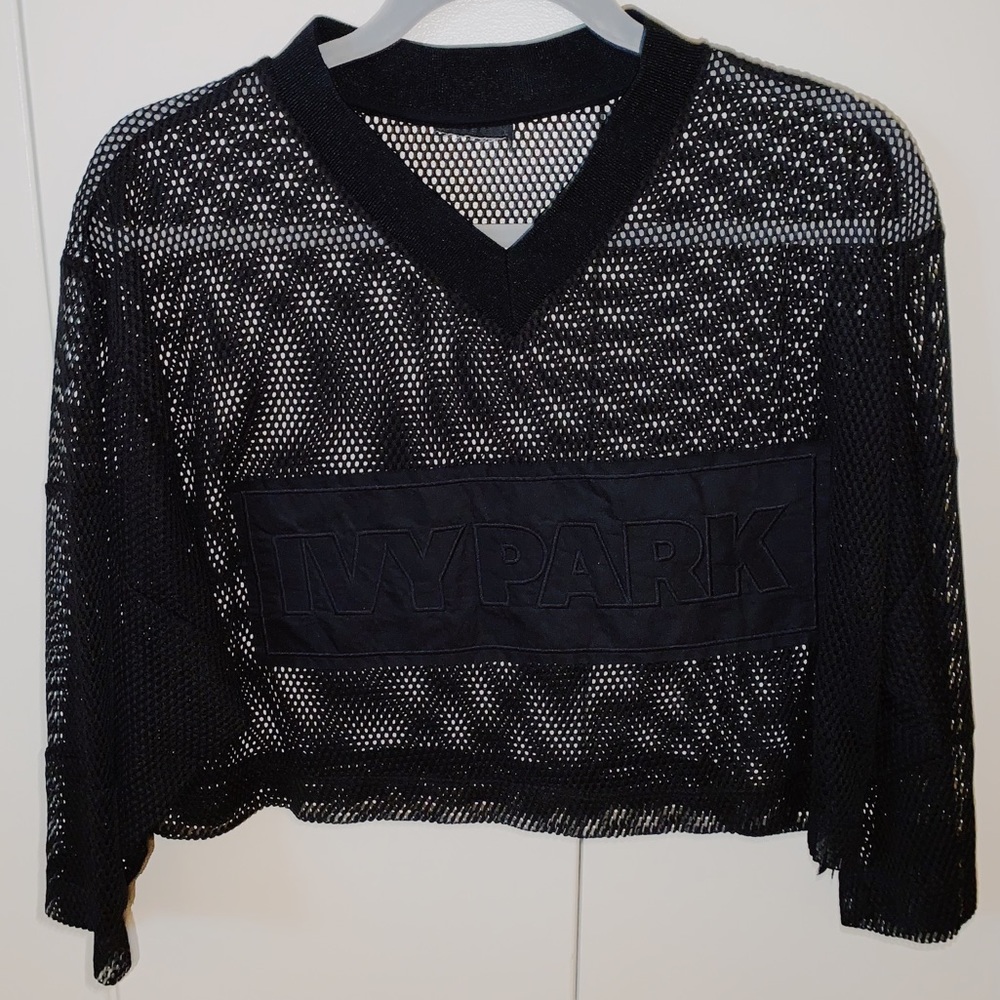 IVY PARK Crop Mesh Long-Sleeve